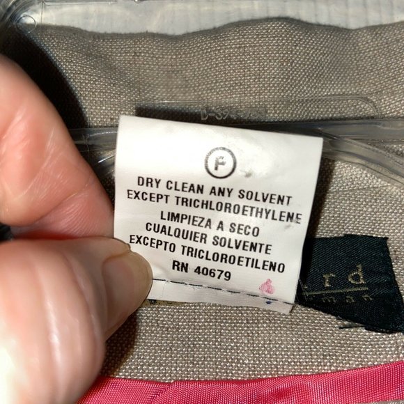 Harve Benard 55% Linen Khaki Sand Jacket Size 12, - Picture 5 of 5